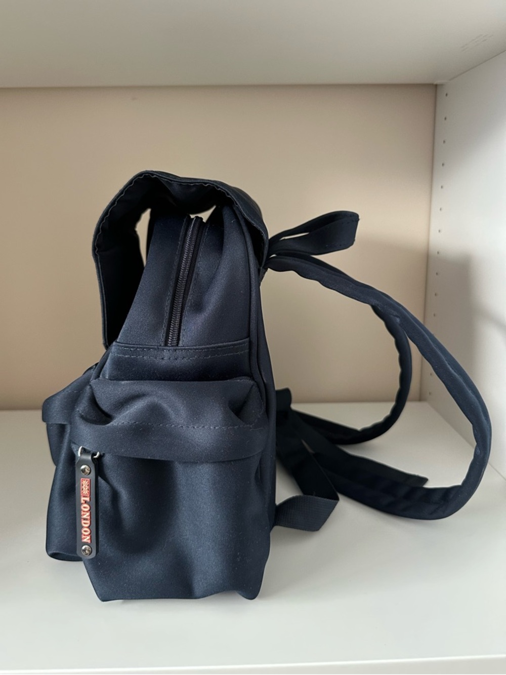 Harrods Navy Backpack - Picture 3 of 5